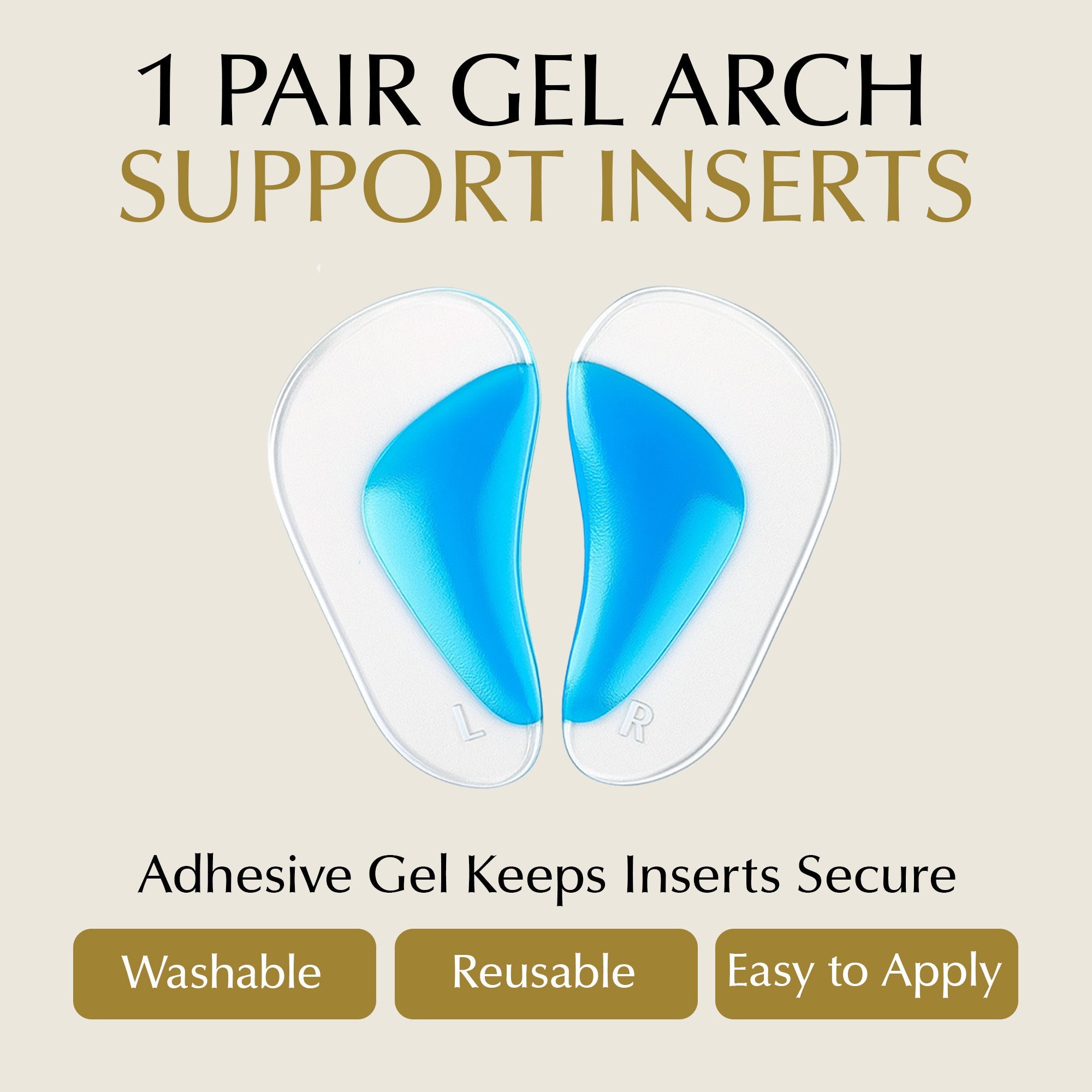 Arch Support Shoe Inserts for Adults & Kids by EpiLynx