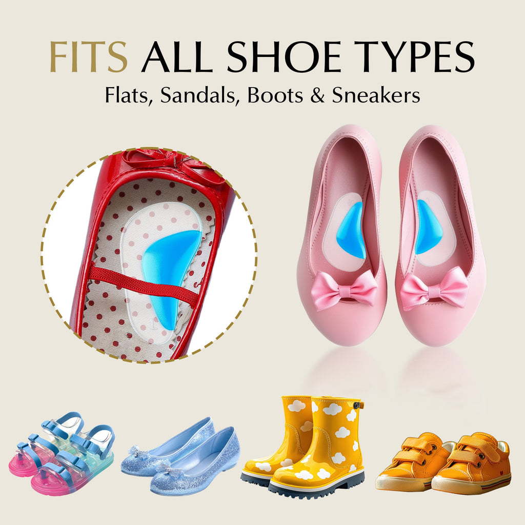 Arch Support Shoe Inserts for Adults & Kids by EpiLynx