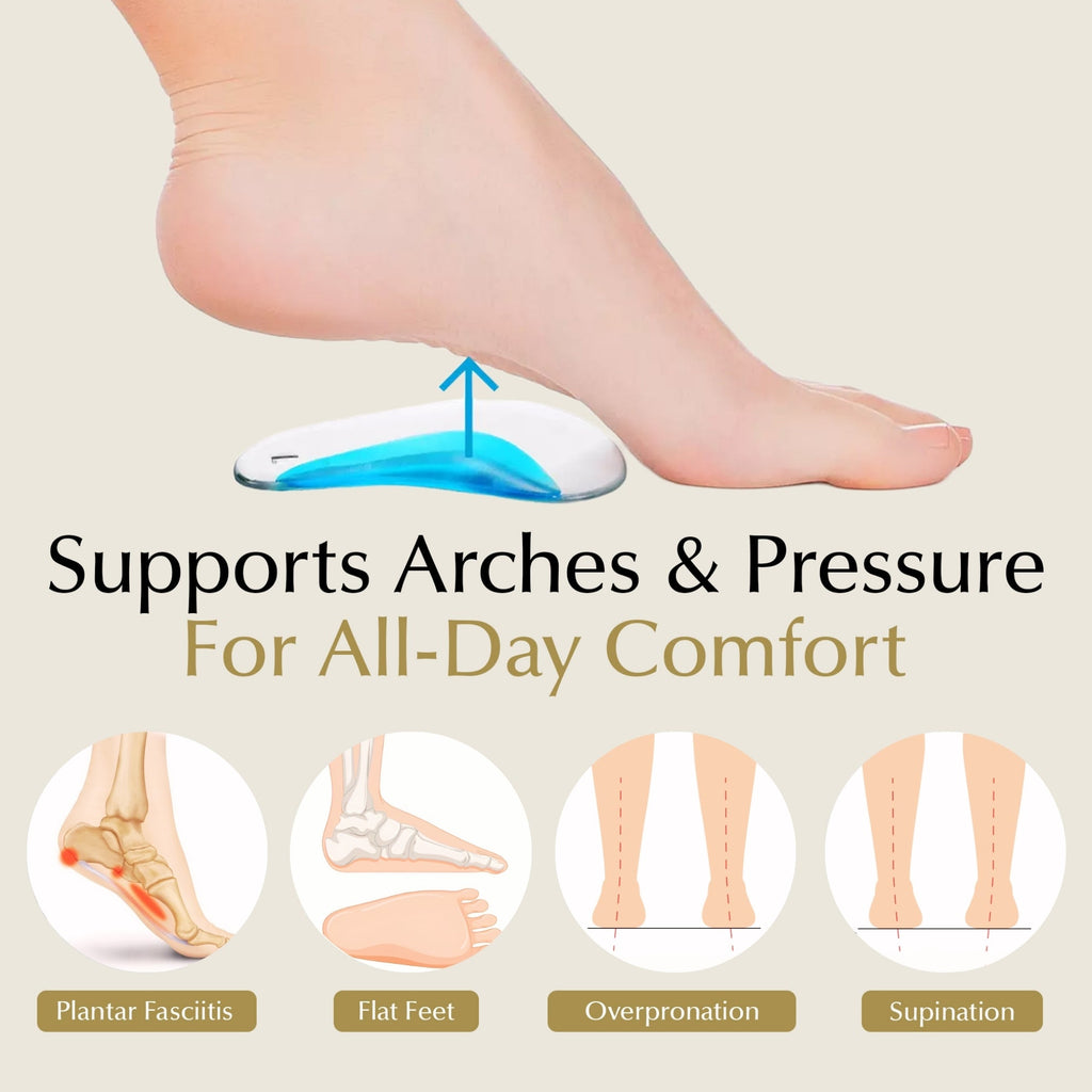Arch Support Shoe Inserts for Adults & Kids by EpiLynx