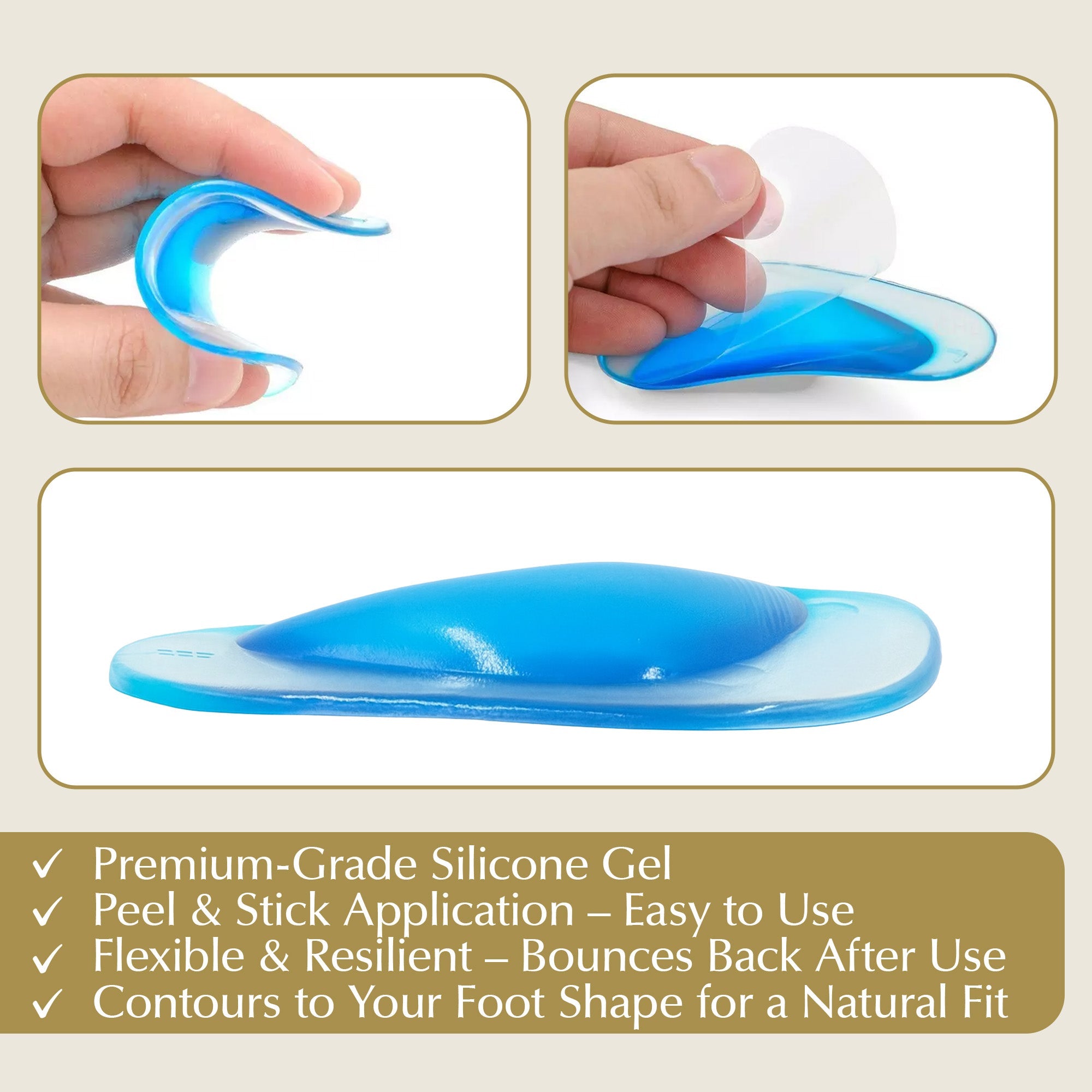 Arch Support Shoe Inserts for Adults & Kids by EpiLynx