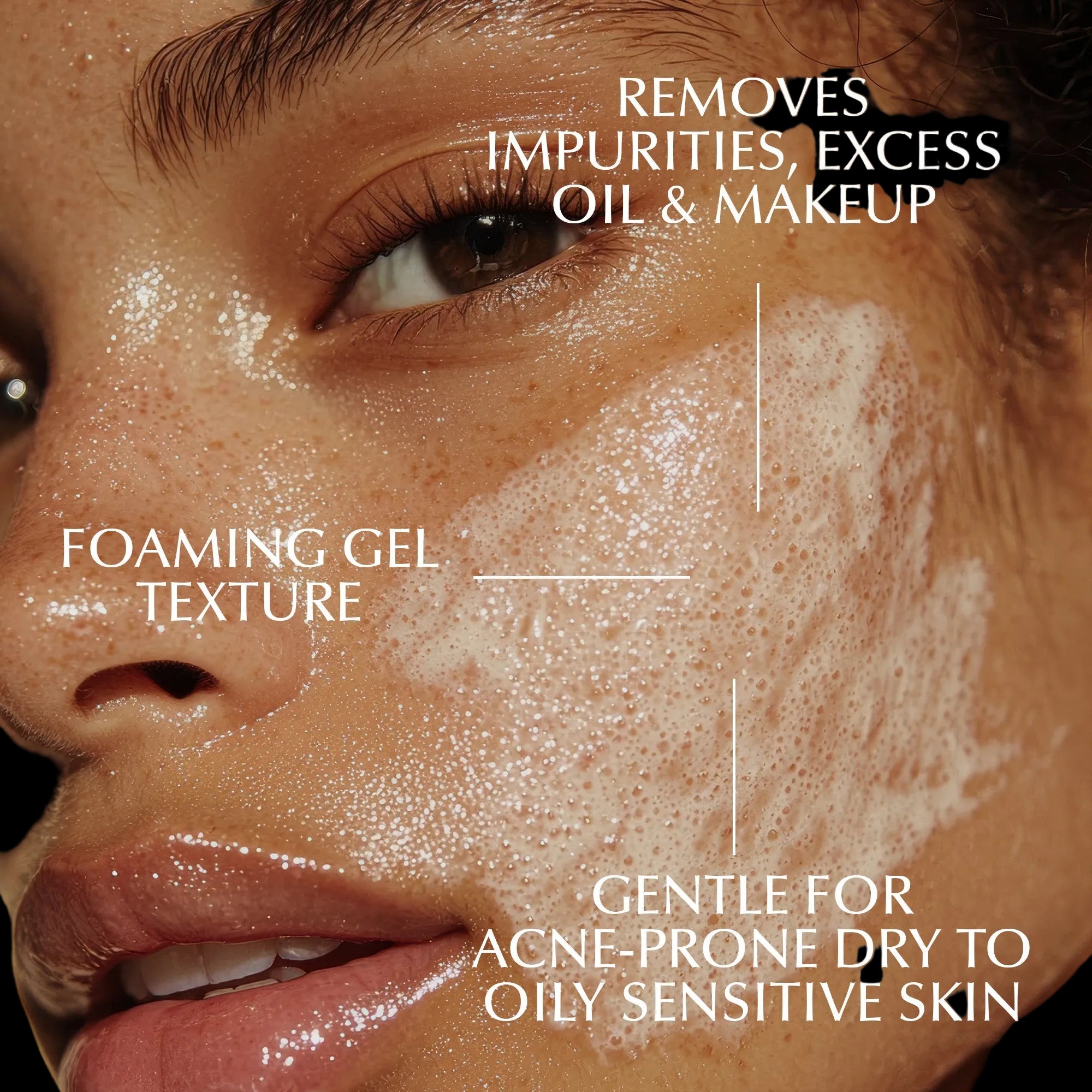 Gentle Foaming Facial Cleanser – Aloe, Apple & Ashwagandha for All Skin Types by EpiLynx