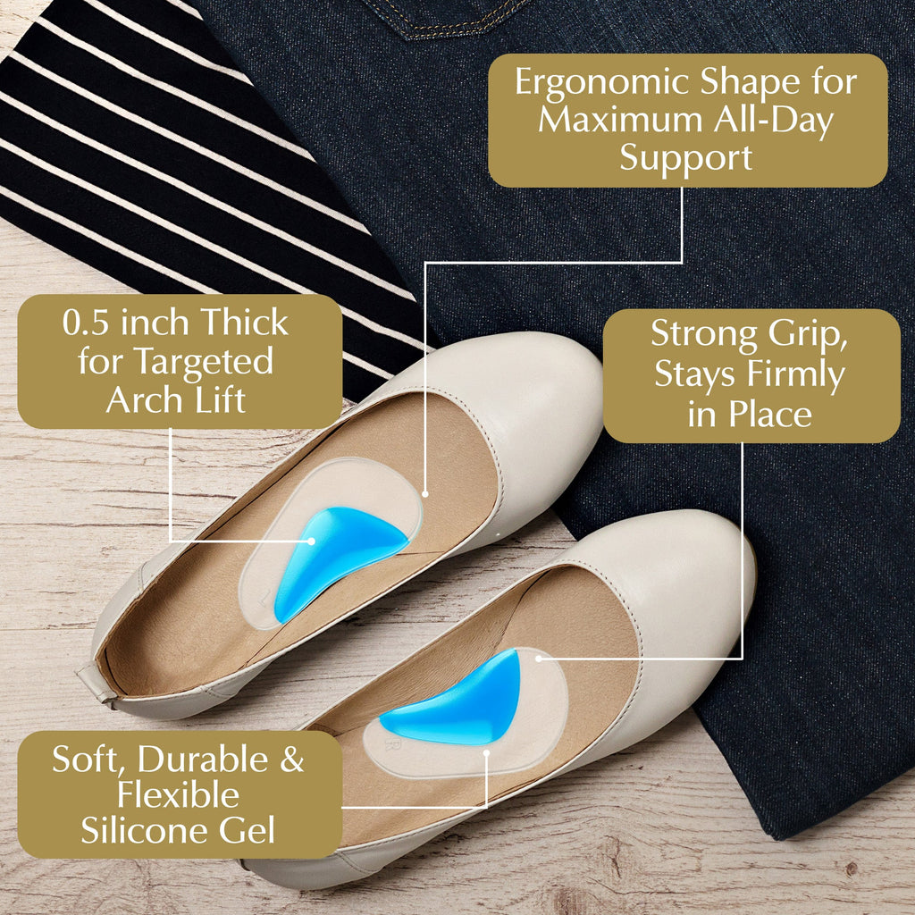 Arch Support Shoe Inserts for Adults & Kids by EpiLynx