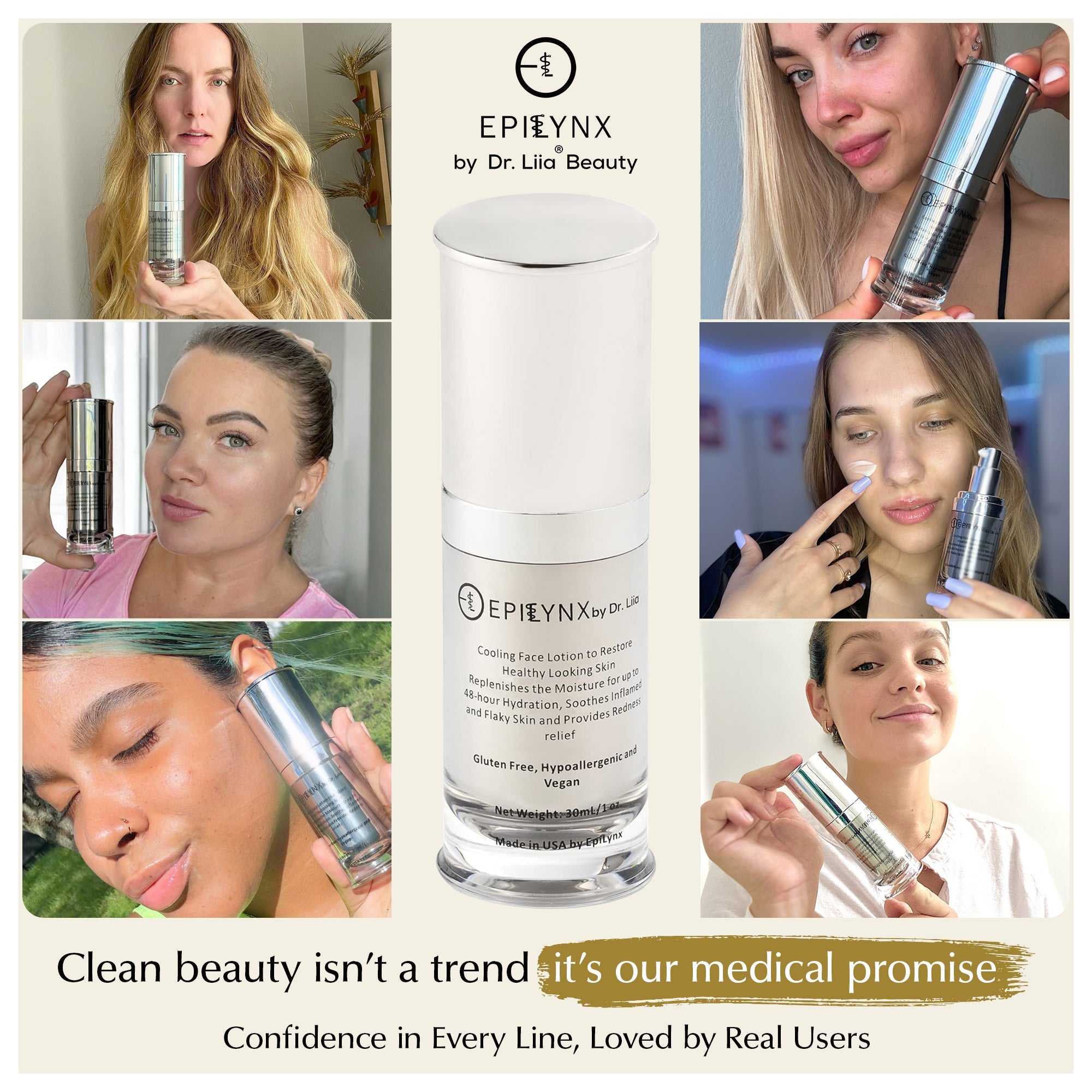 Lightweight Face Moisturizer for Sensitive & Dry Skin – Calming & Hydrating by EpiLynx