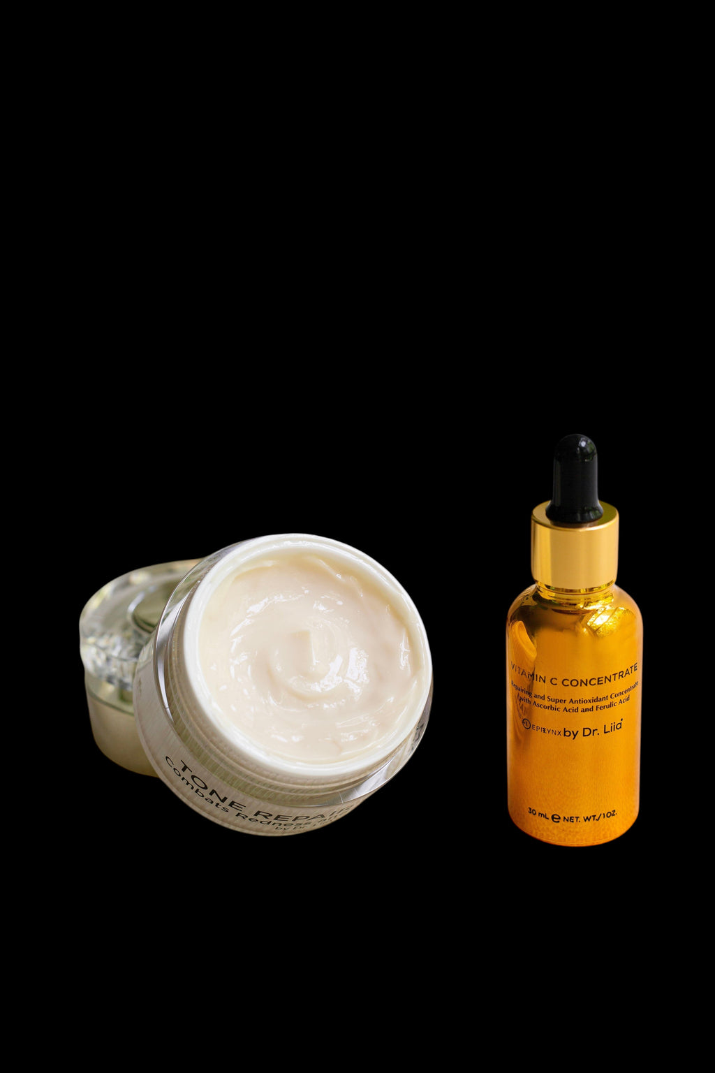 Brightening Vitamin C & Tone Repair Cream Set – Vegan, Gluten-Free Dark Spot & Hyperpigmentation Duo by EpiLynx