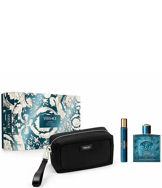 Eros By Versace For Men 3Pcs Set EDP Spray by perfumesandrea