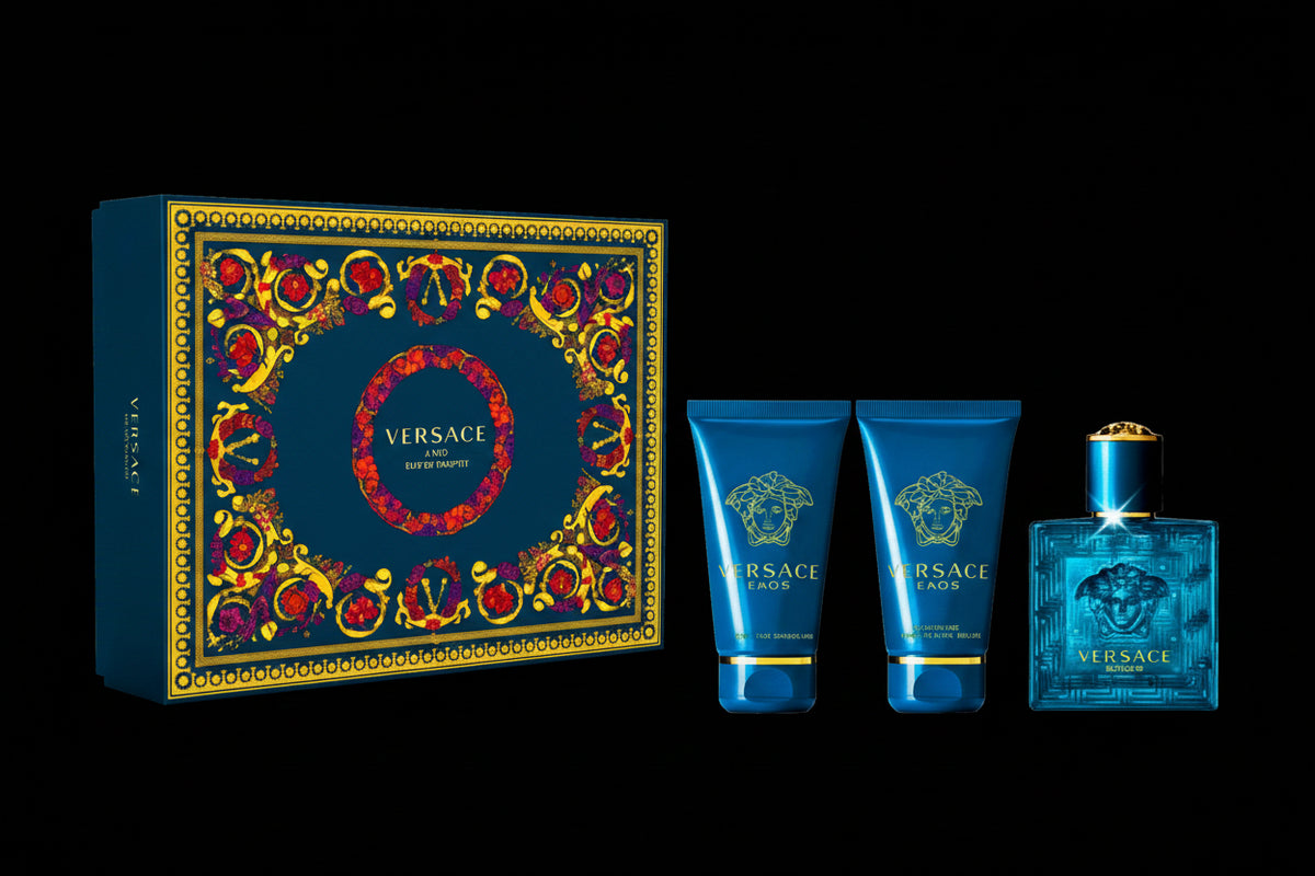 Eros By Versace For Men 3Pcs Set EDT Spray (1.7oz) by perfumesandrea