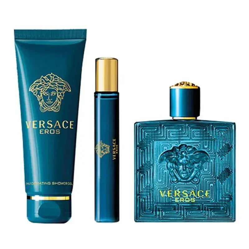 Eros By Versace For Men 3Pcs Set EDT Spray by perfumesandrea