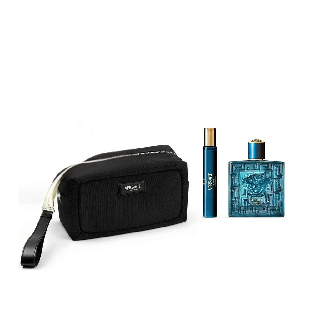 Eros By Versace For Men 3Pcs Set EDT Spray by perfumesandrea