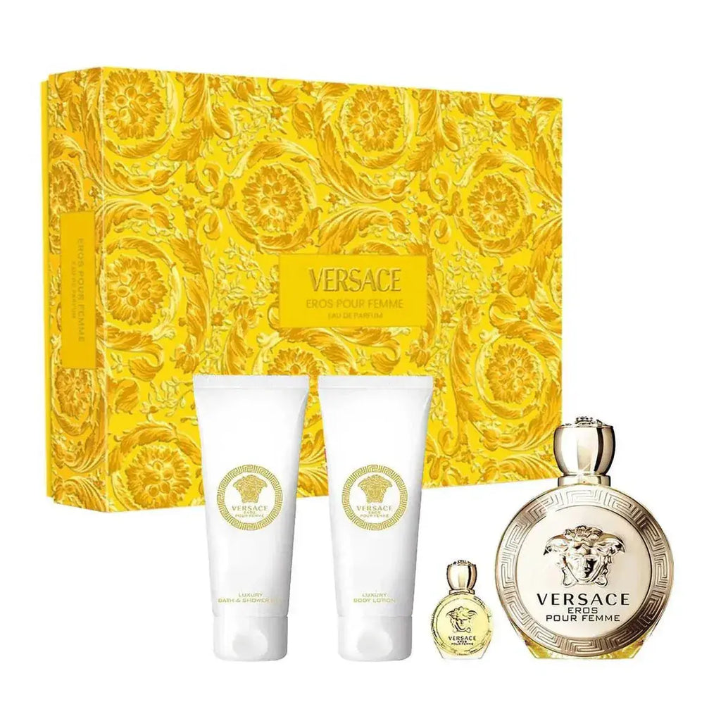 Eros By Versace For Women 4Pcs Set EDP Spray by perfumesandrea