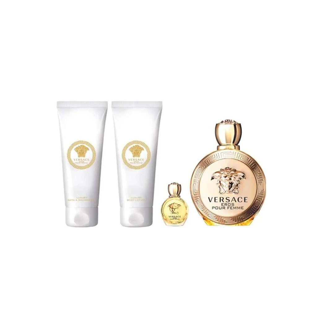 Eros By Versace For Women 4Pcs Set EDP Spray by perfumesandrea