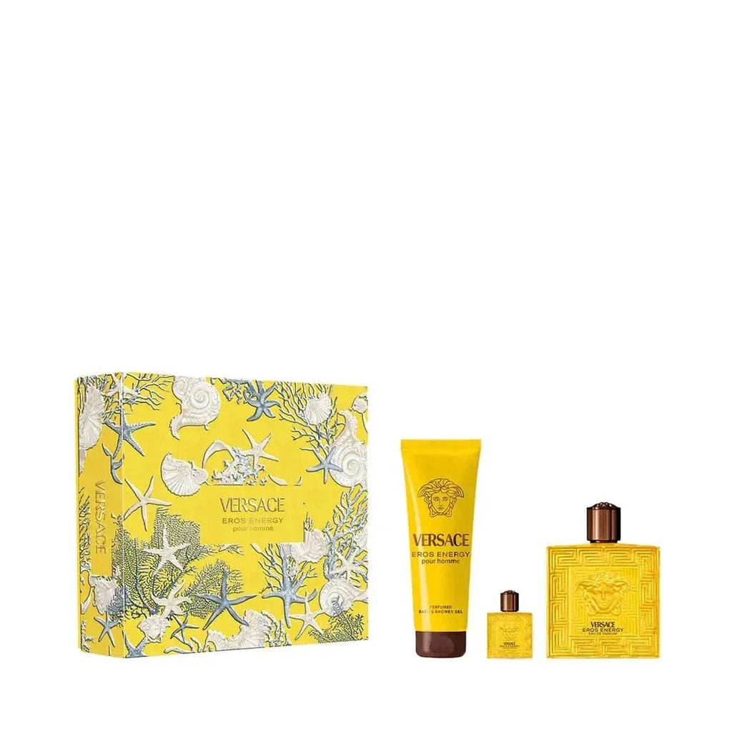 Eros Energy By Versace For Men 3Pcs Set EDP Spray by perfumesandrea