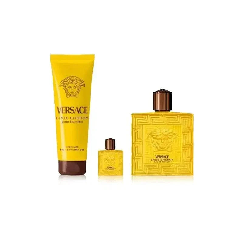 Eros Energy By Versace For Men 3Pcs Set EDP Spray by perfumesandrea