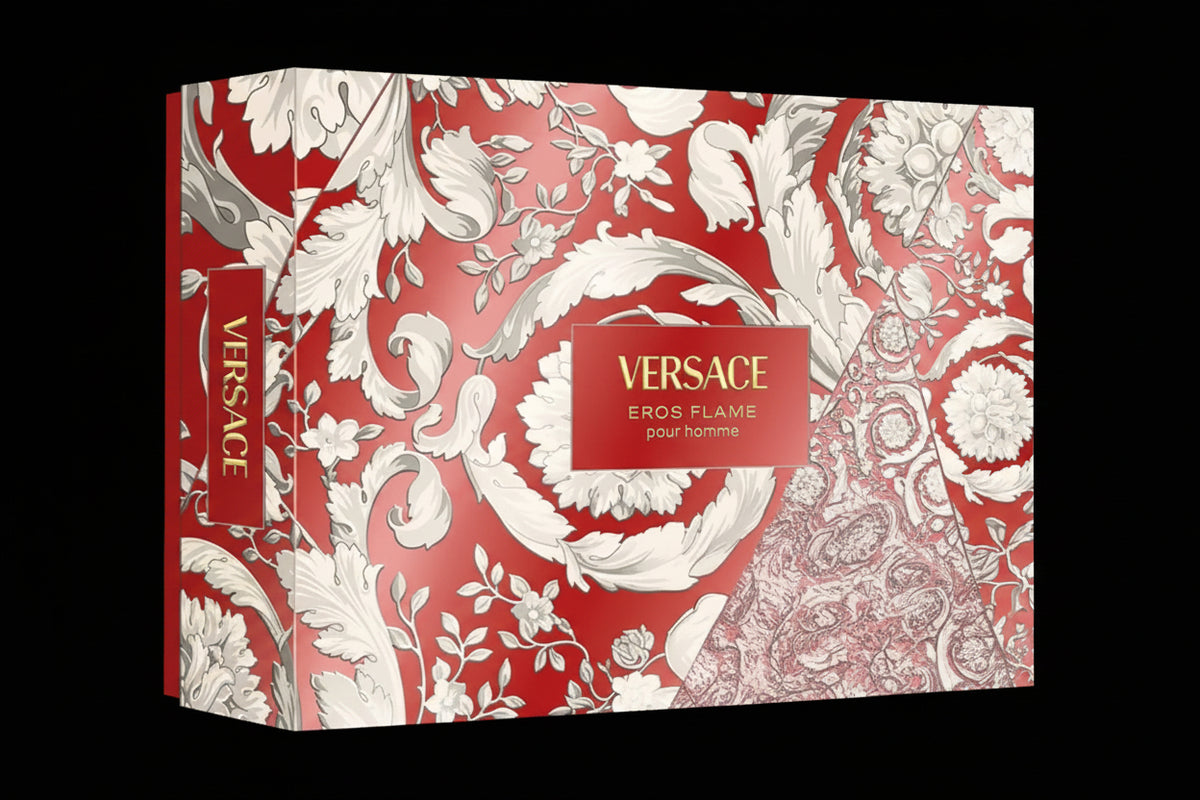 Eros Flame By Versace For Men 3Pcs Set EDP Spray by perfumesandrea
