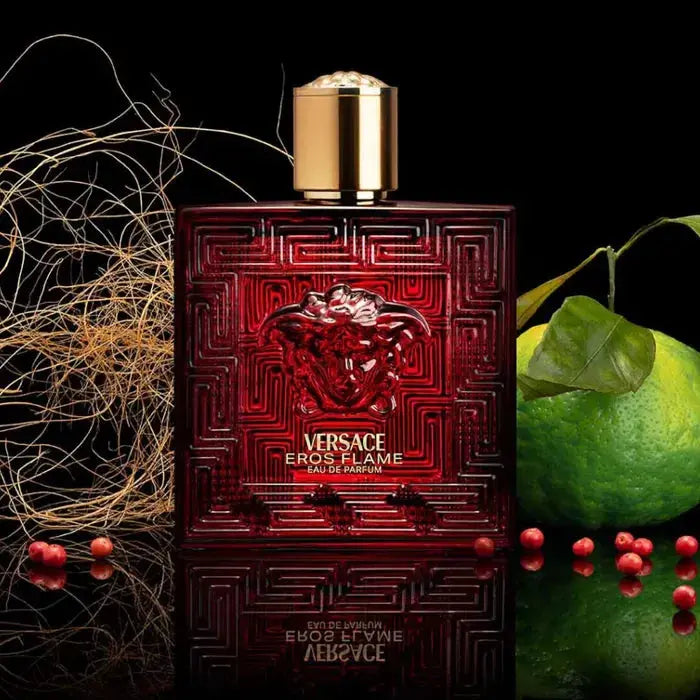 Eros Flame By Versace For Men 3Pcs Set EDP Spray by perfumesandrea