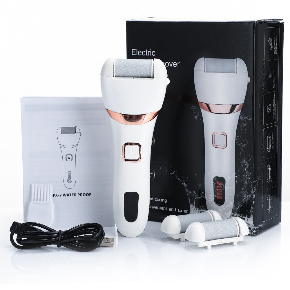 Rechargeable 7 Waterproof Electric Foot Grinder Dead Skin Cutin Removal Household Electric Foot Beauty Foot Grinder Kit by V.I.P Digital Presence