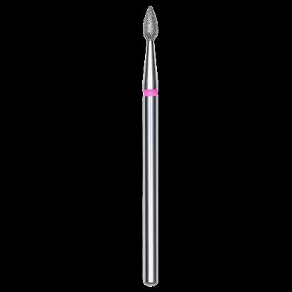 DIAMOND NAIL DRILL BIT, "DROP", RED, HEAD DIAMETER 2.3/5MM (FA40R023/5) - STALEKS™ by kvadrat store