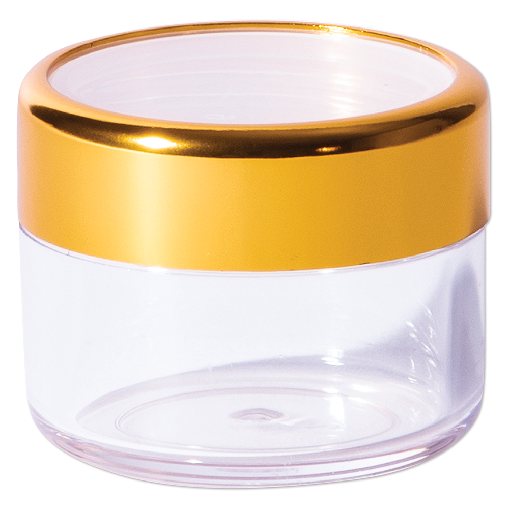 FantaSea Clear Jar with Gold Cap 18ml by Beauty Supply 123 Outlet