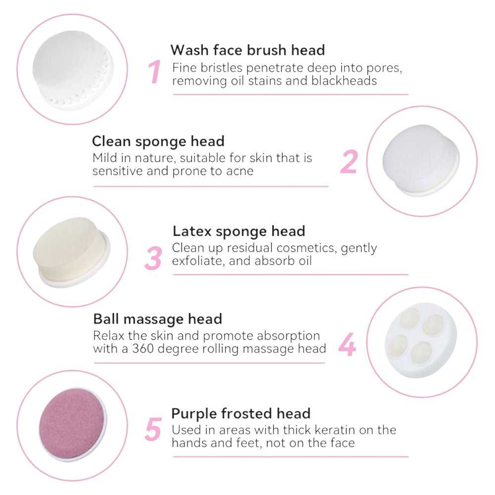 FantaSea 5-in-1 Cleansing Brush by Beauty Supply 123 Outlet