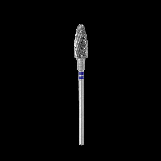 LEFT HANDED CARBIDE NAIL DRILL BIT, "CORN", BLUE, HEAD DIAMETER 6/14MM (FT91B060/14) #318 - STALEKS™ by kvadrat store