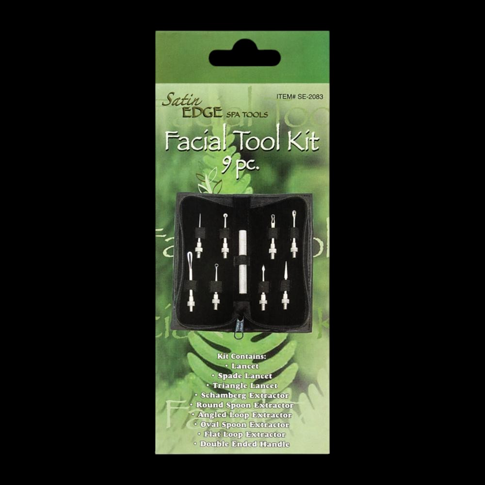 Satin Edge Facial Tool Kit - 9pc by Beauty Supply 123 Outlet