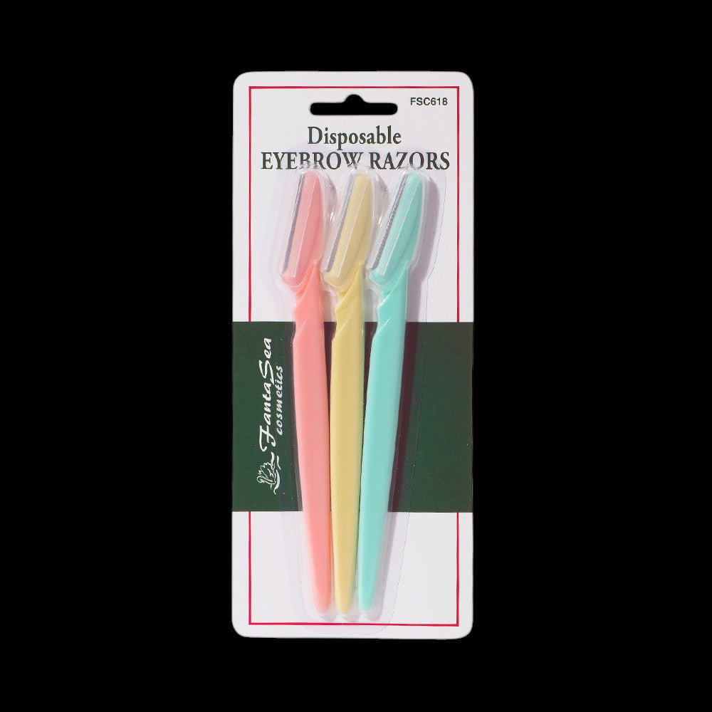 FantaSea Disposable Eyebrow Razors 3ct by Beauty Supply 123 Outlet