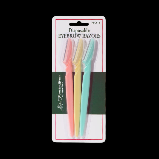 FantaSea Disposable Eyebrow Razors 3ct by Beauty Supply 123 Outlet