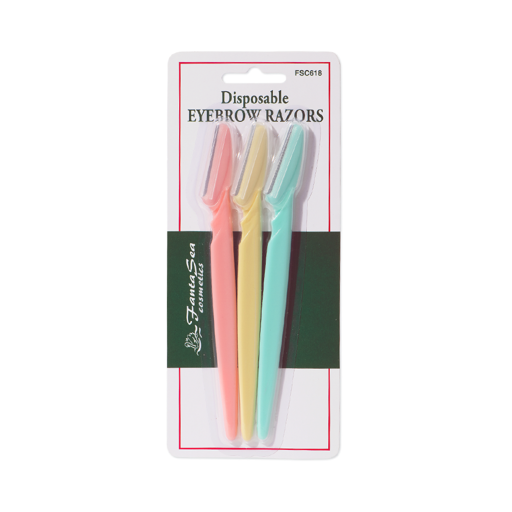 FantaSea Disposable Eyebrow Razors 3ct by Beauty Supply 123 Outlet