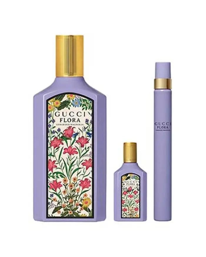 Flora Gorgeous Magnolia By Gucci For Women 3Pcs Set EDP Spray by perfumesandrea