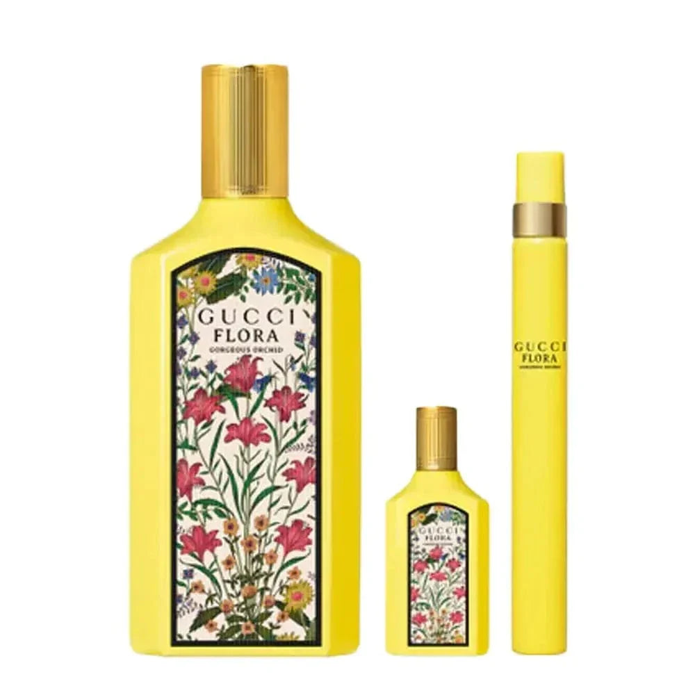 Flora Gorgeous Orchid By Gucci For Women Set EDP Spray by perfumesandrea