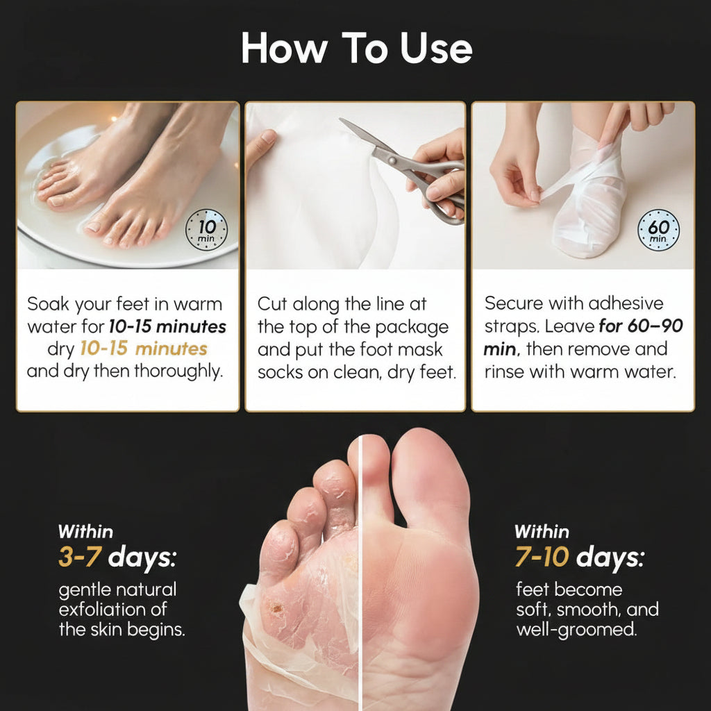 Exfoliating & Hydrating Foot Mask by Maree