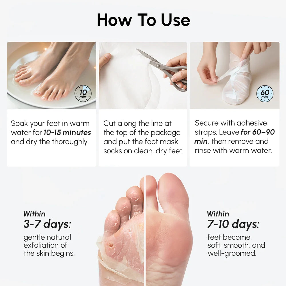 Exfoliating & Hydrating Foot Mask by Maree