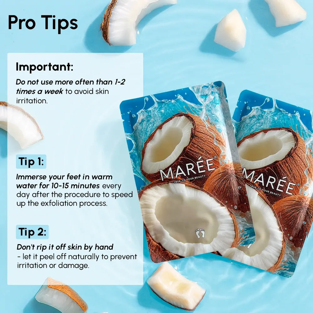 Exfoliating & Hydrating Foot Mask by Maree