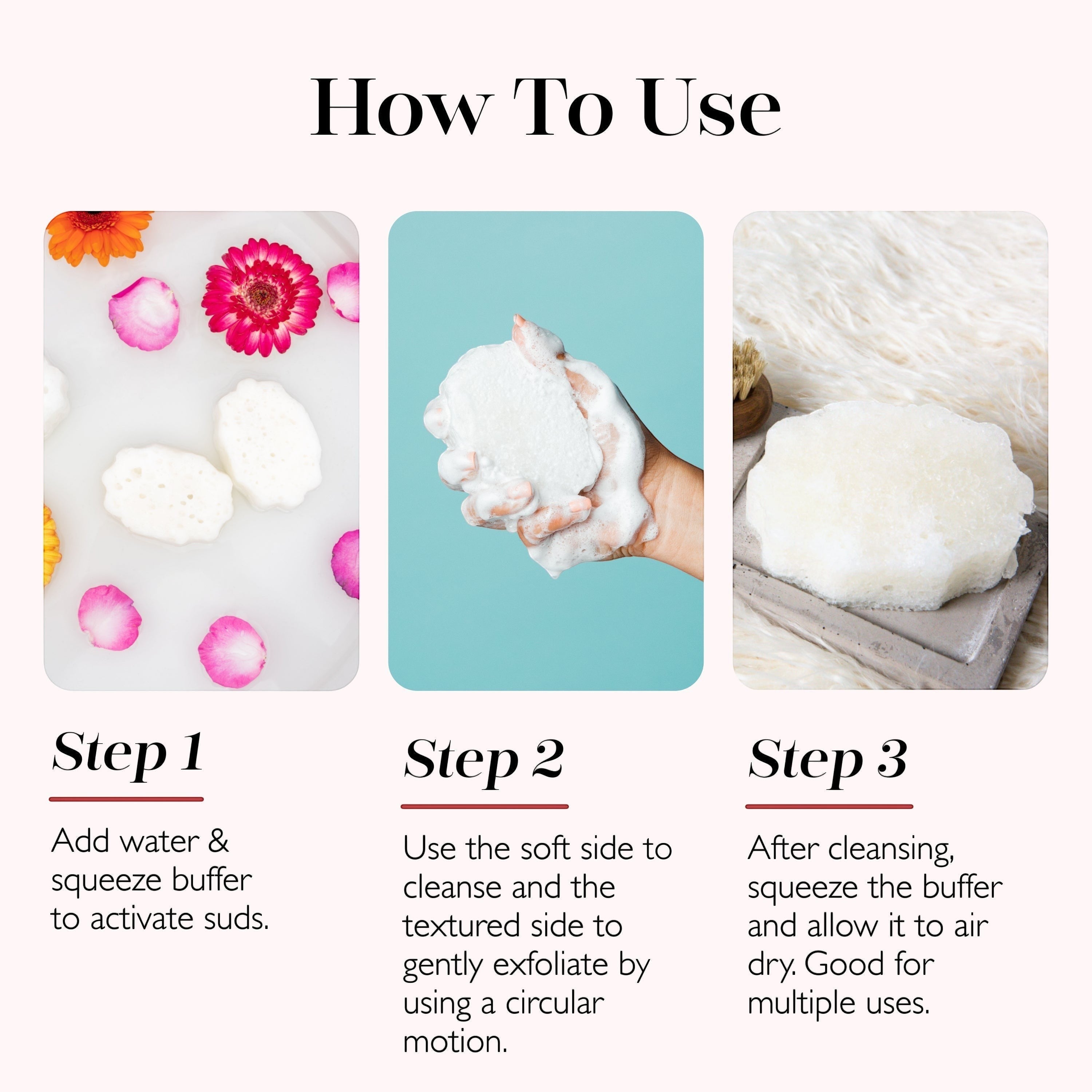 Mystic Rose Pedi Buffer | Florica by Spongellé