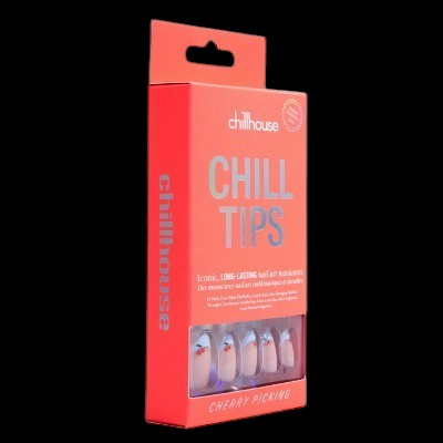 Chillhouse Chill Tips Press-On Fake Nails Cherry Picking 24ct - New