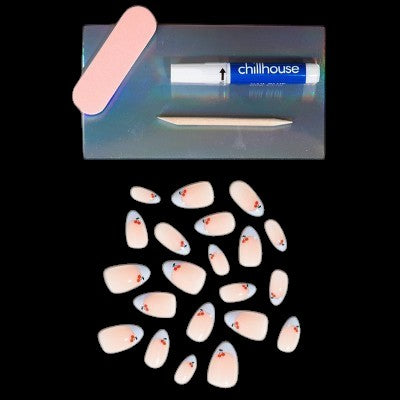 Chillhouse Chill Tips Press-On Fake Nails Cherry Picking 24ct - New