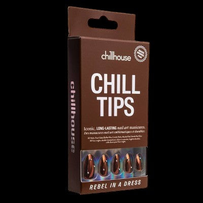 Chillhouse Chill Tips Fake Nails Design Studio Rebel in a Dress 24ct - Imperfect Box