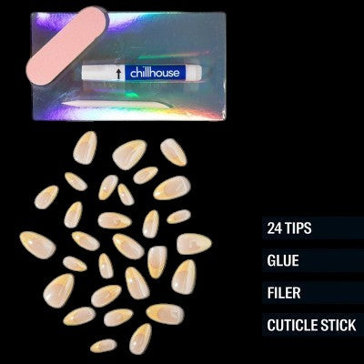 Chillhouse Chill Tips Fake Nails Classics Collection Bougie Butter 24ct - Imperfect Box