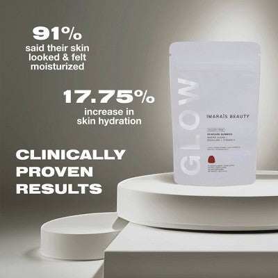 Imarais Beauty Glow Skincare Gummies Vegan and Sugar-Free 30ct - Imperfect Container