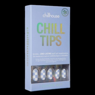 Chillhouse Chill Tips Fake Nails Design Studio Checked Out 24ct - Imperfect Box