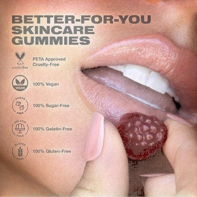 Imarais Beauty Glow Skincare Gummies Vegan and Sugar-Free 30ct - Imperfect Container