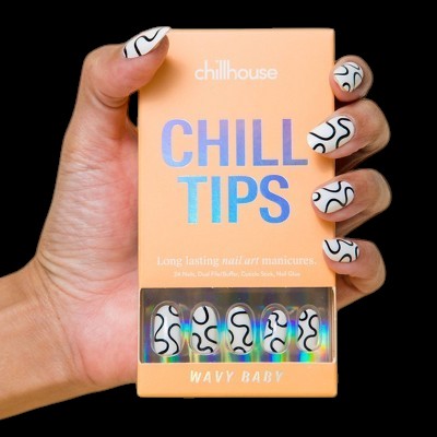 Chillhouse Chill Tips Press-On Fake Nails Wavy Baby 24ct - New