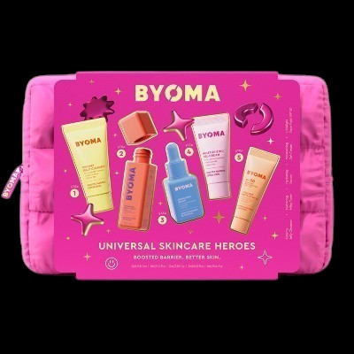 BYOMA Universal Skincare Heroes Gift Set with Makeup Bag 5pc - Missing Box
