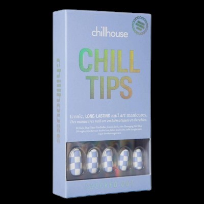 Chillhouse Chill Tips Fake Nails Design Studio Checked Out 24ct - Imperfect Box