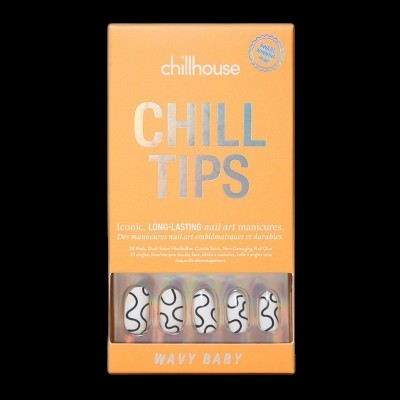 Chillhouse Chill Tips Press-On Fake Nails Wavy Baby 24ct - New