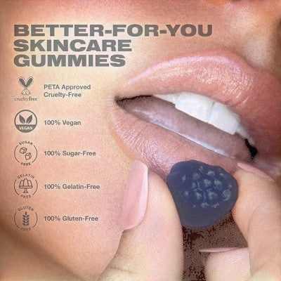 Imarais Beauty De-Puff Anti-Bloat Gummies Vegan and Sugar-Free 30ct - Imperfect Container