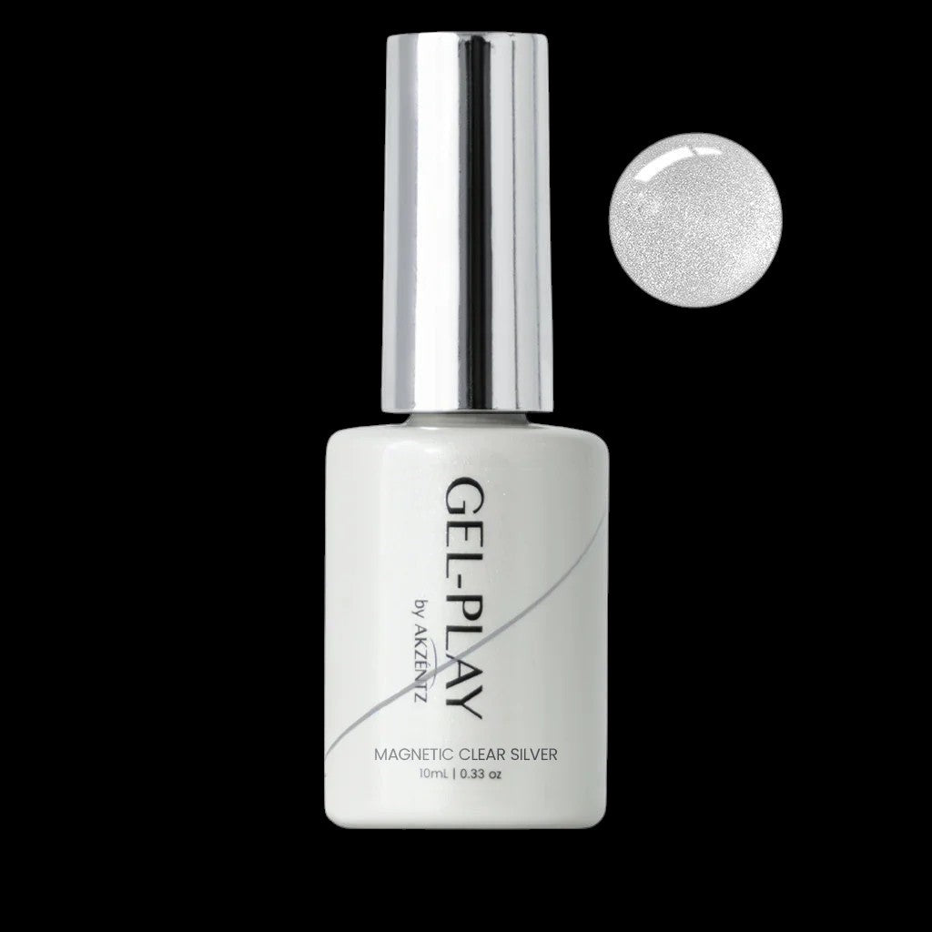 Gel Play Magnetic Clear Silver by kvadrat store
