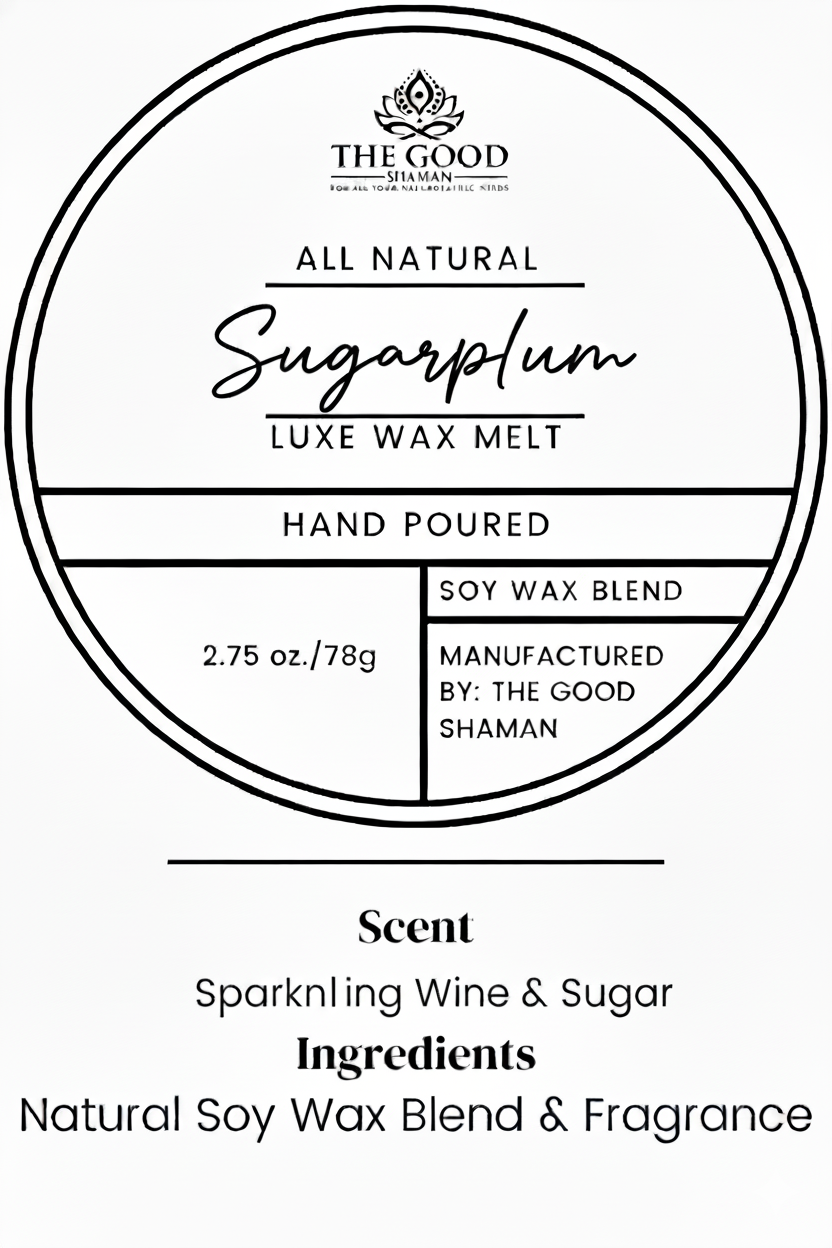 Sugarplum - Luxe Hand Poured Natural Coconut Wax Melts by The Good Shaman