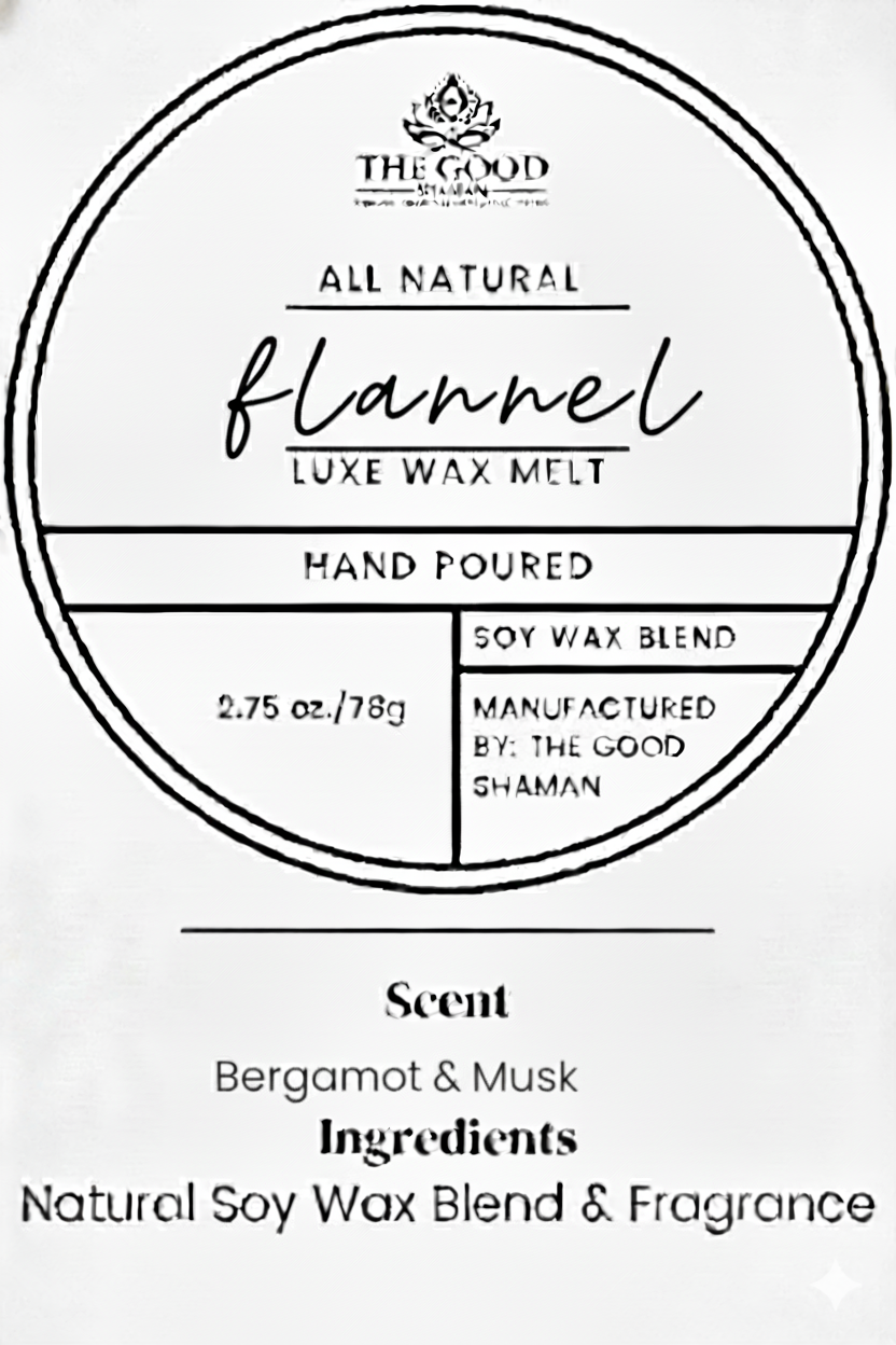 Flannel – Luxe Hand-Poured Natural Soy Wax Melts by The Good Shaman