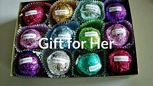 Bath Bombs for Women – 12-Piece Gift Set to Moisturize Dry Skin - Made in USA by Spa Pure