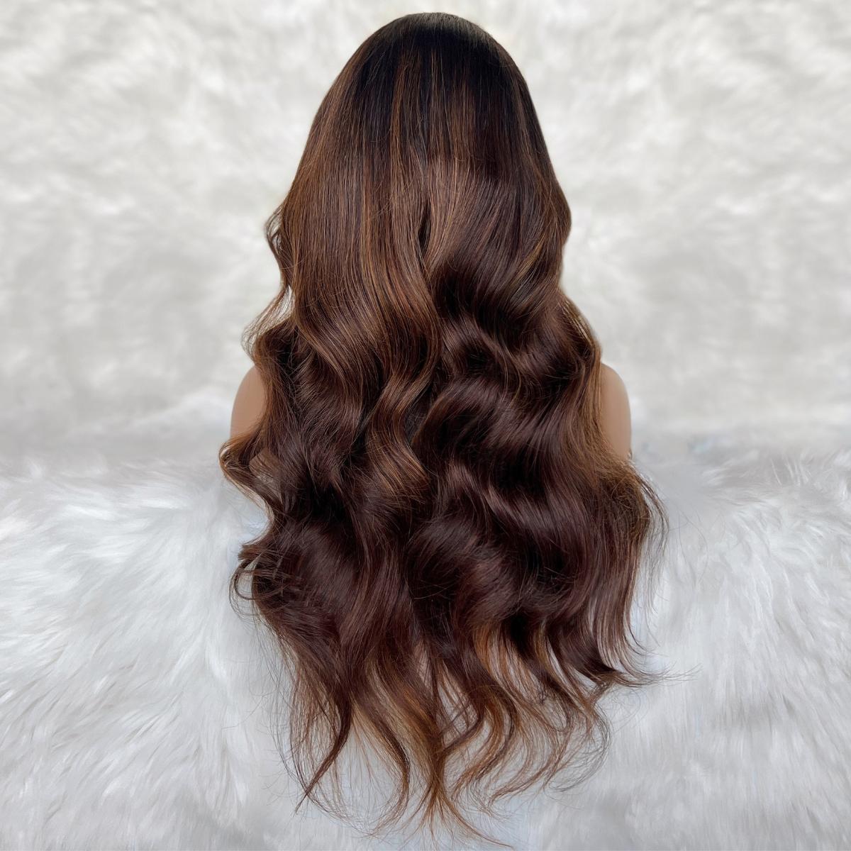 Giselle Glueless 5x5 HD Lace Professionally Colored 100% Human Hair Closure Wig by Private Label